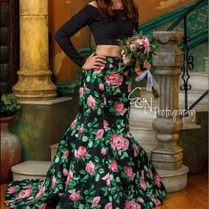 Sherri hill two piece mermaid style dress